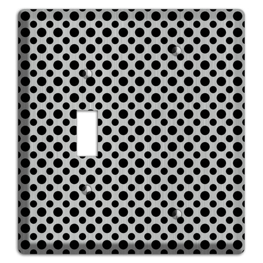 Multi Small Polka Dots Stainless Toggle / Blank Wallplate
