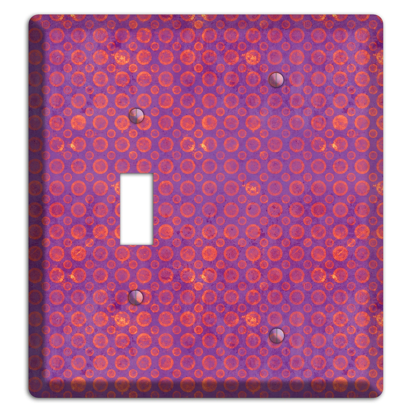 Purple and Pink Circles Toggle / Blank Wallplate