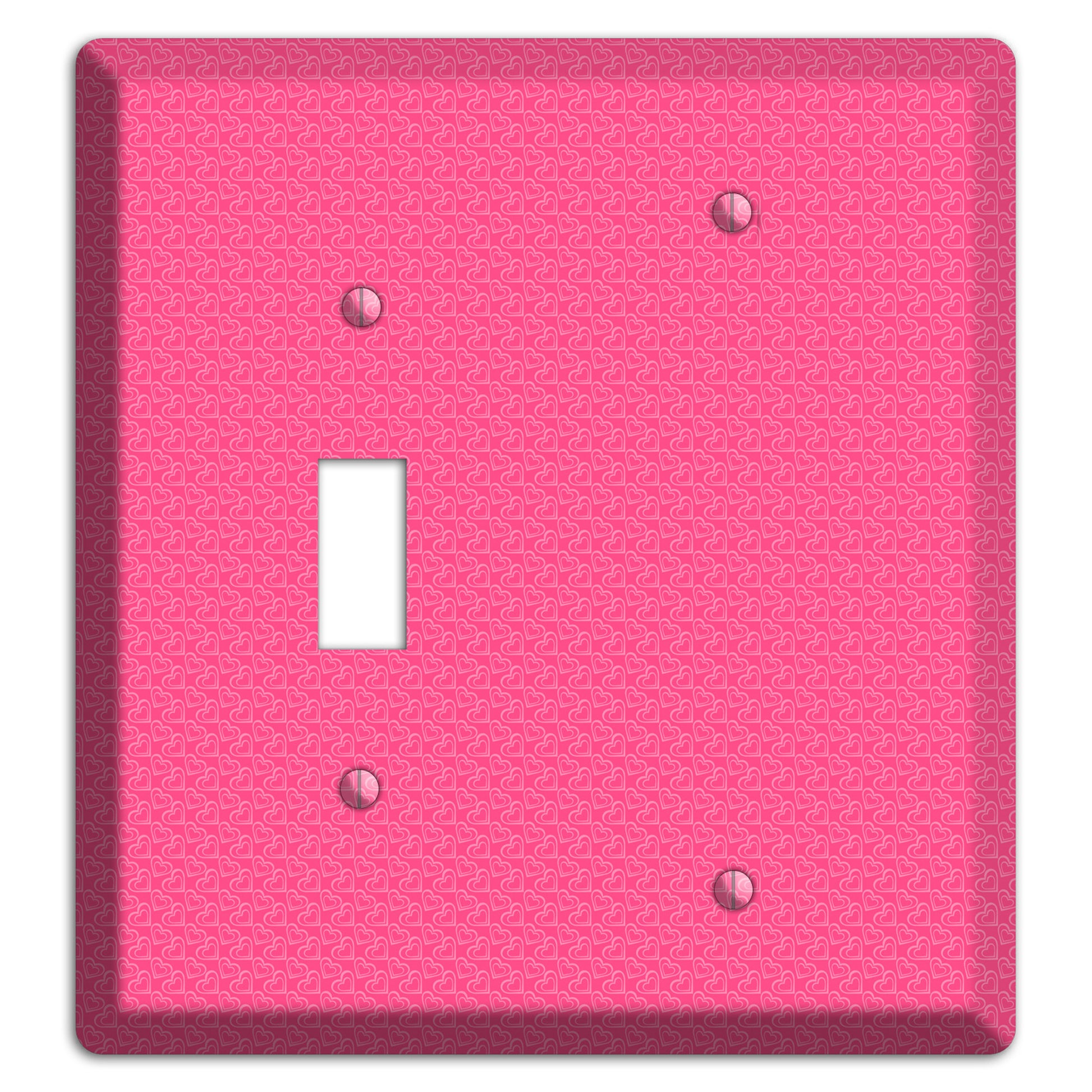 Tiny Pink Hearts Toggle / Blank Wallplate