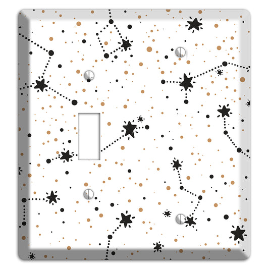 Constellations White Toggle / Blank Wallplate