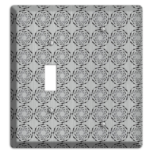 Hexagon Rotation  Stainless Toggle / Blank Wallplate