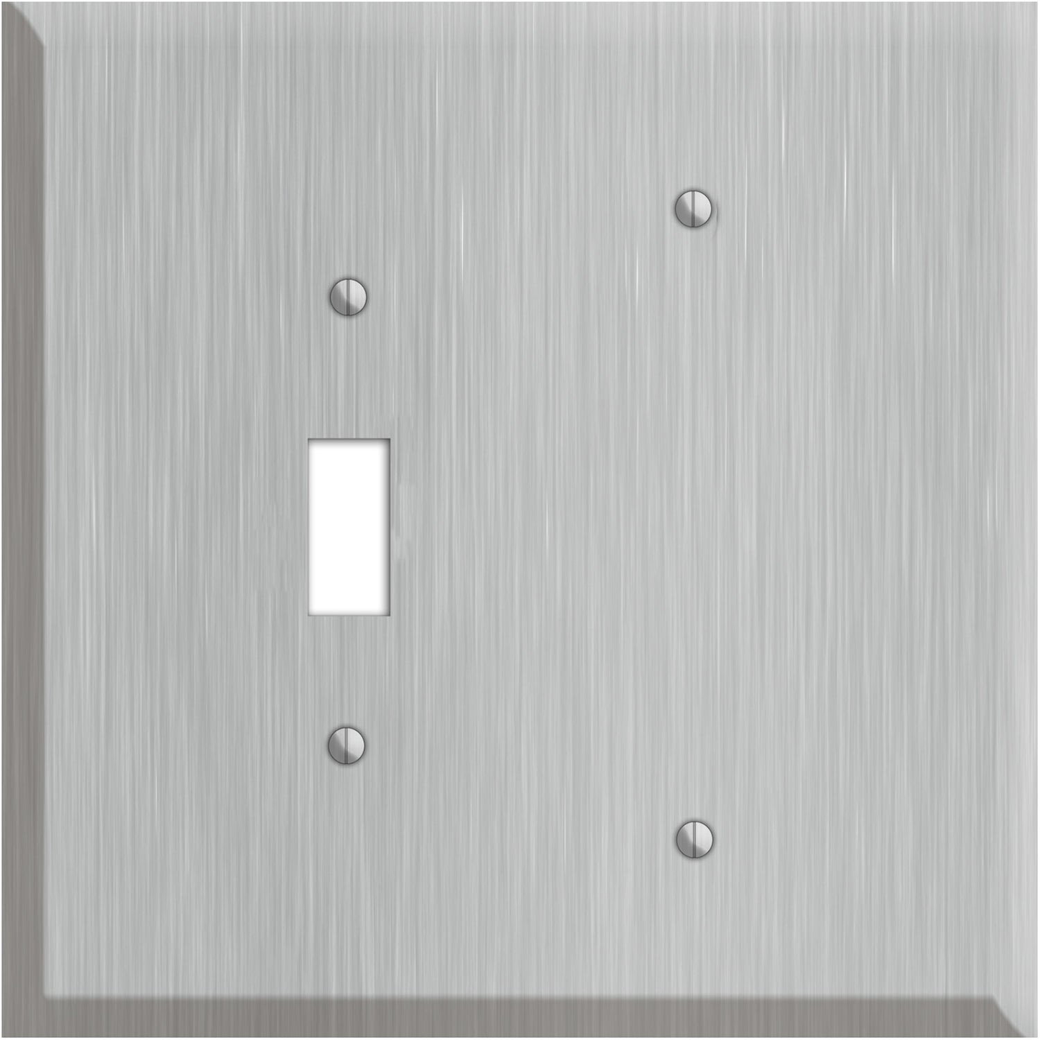 Oversized Discontinued Stainless Steel Toggle / Blank Wallplate