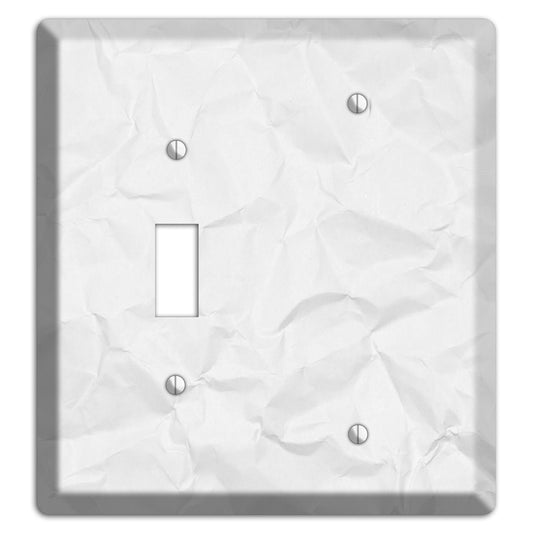 Gallery Crinkled Paper Toggle / Blank Wallplate