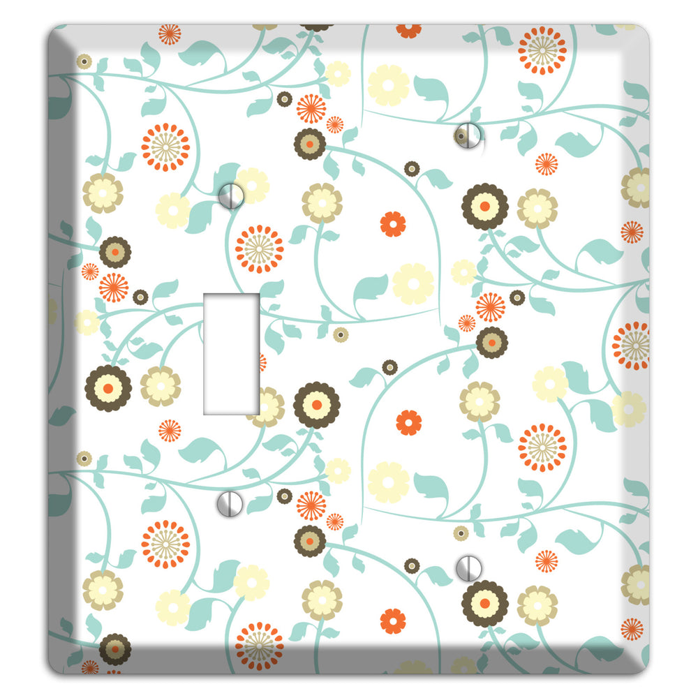 Cute Flowers Toggle / Blank Wallplate