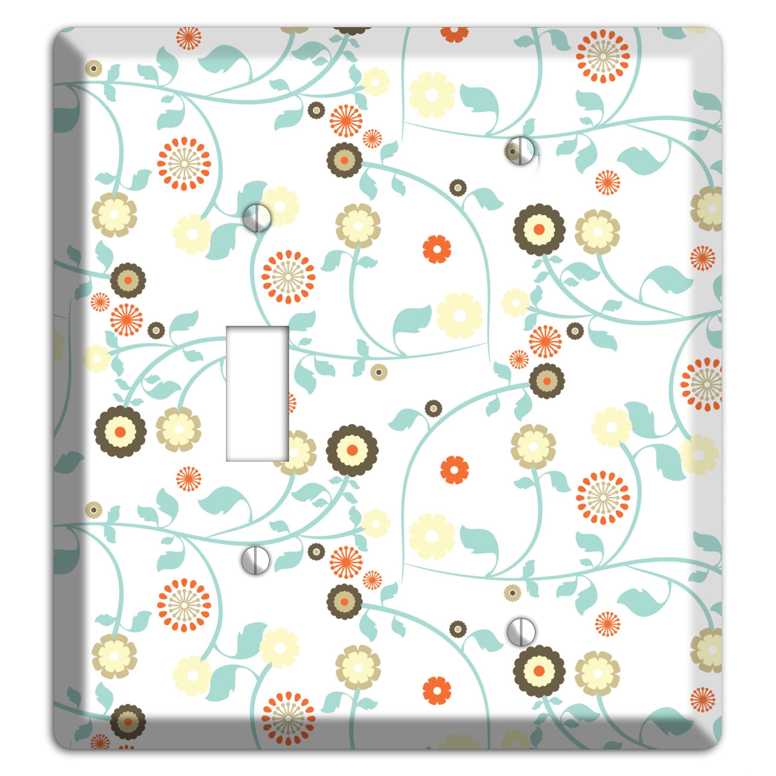 Cute Flowers Toggle / Blank Wallplate