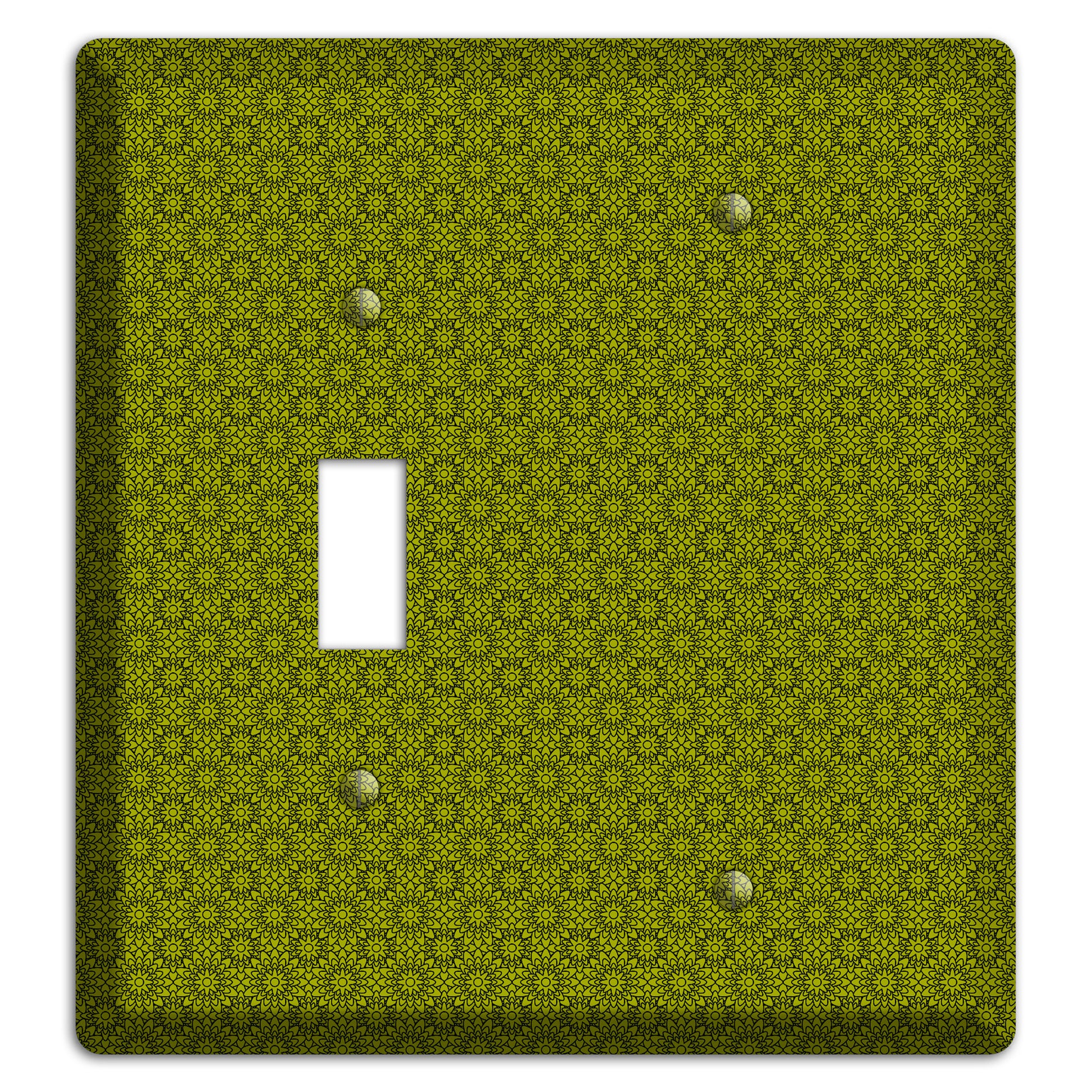 Multi Green Foulard Toggle / Blank Wallplate