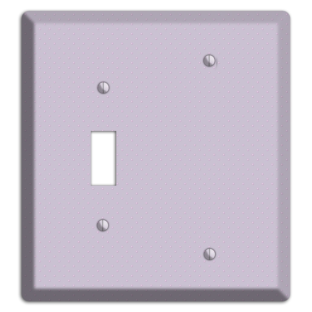 Lavender with Tiny Dots Toggle / Blank Wallplate