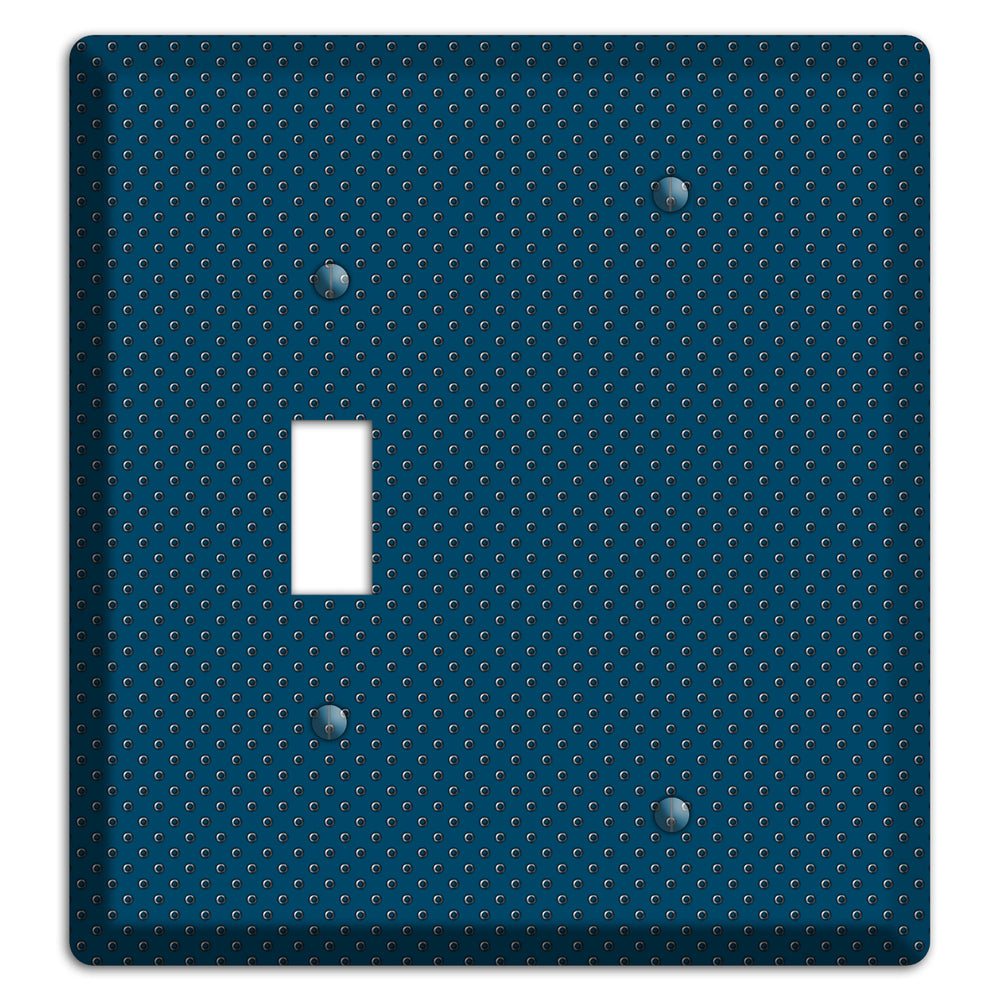 Blue Small Dots Toggle / Blank Wallplate