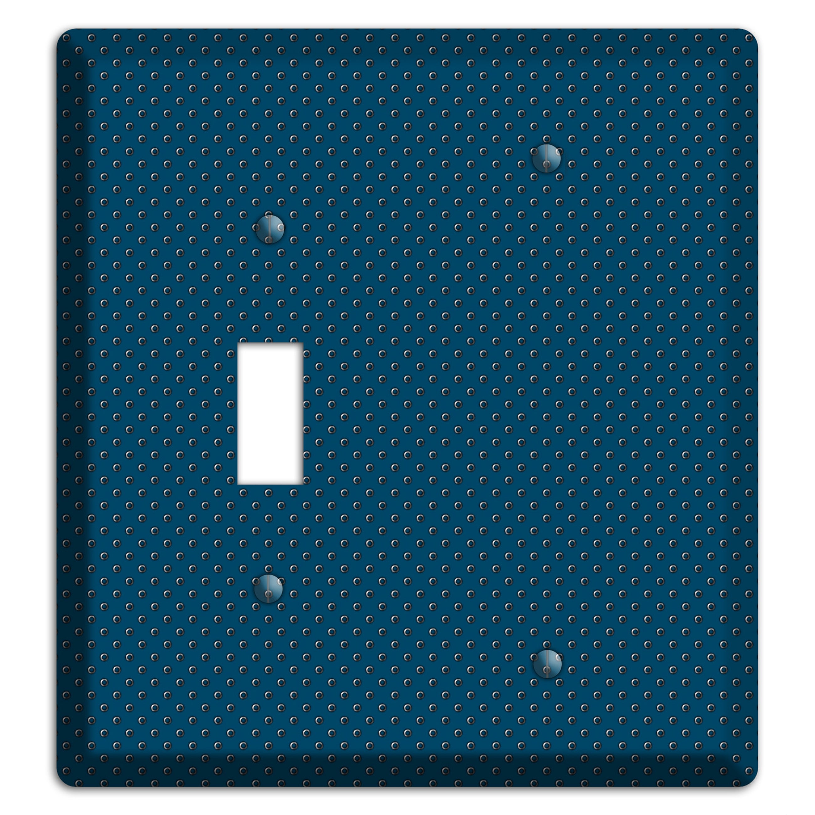 Blue Small Dots Toggle / Blank Wallplate