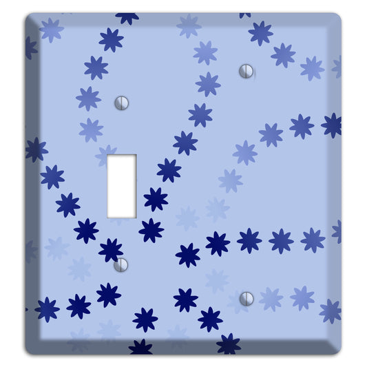 Periwinkle with Blue Constellation Toggle / Blank Wallplate