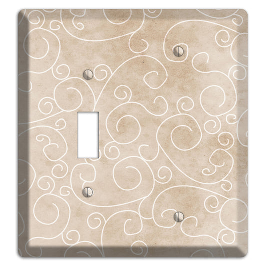 Wafer Neutral Texture Toggle / Blank Wallplate