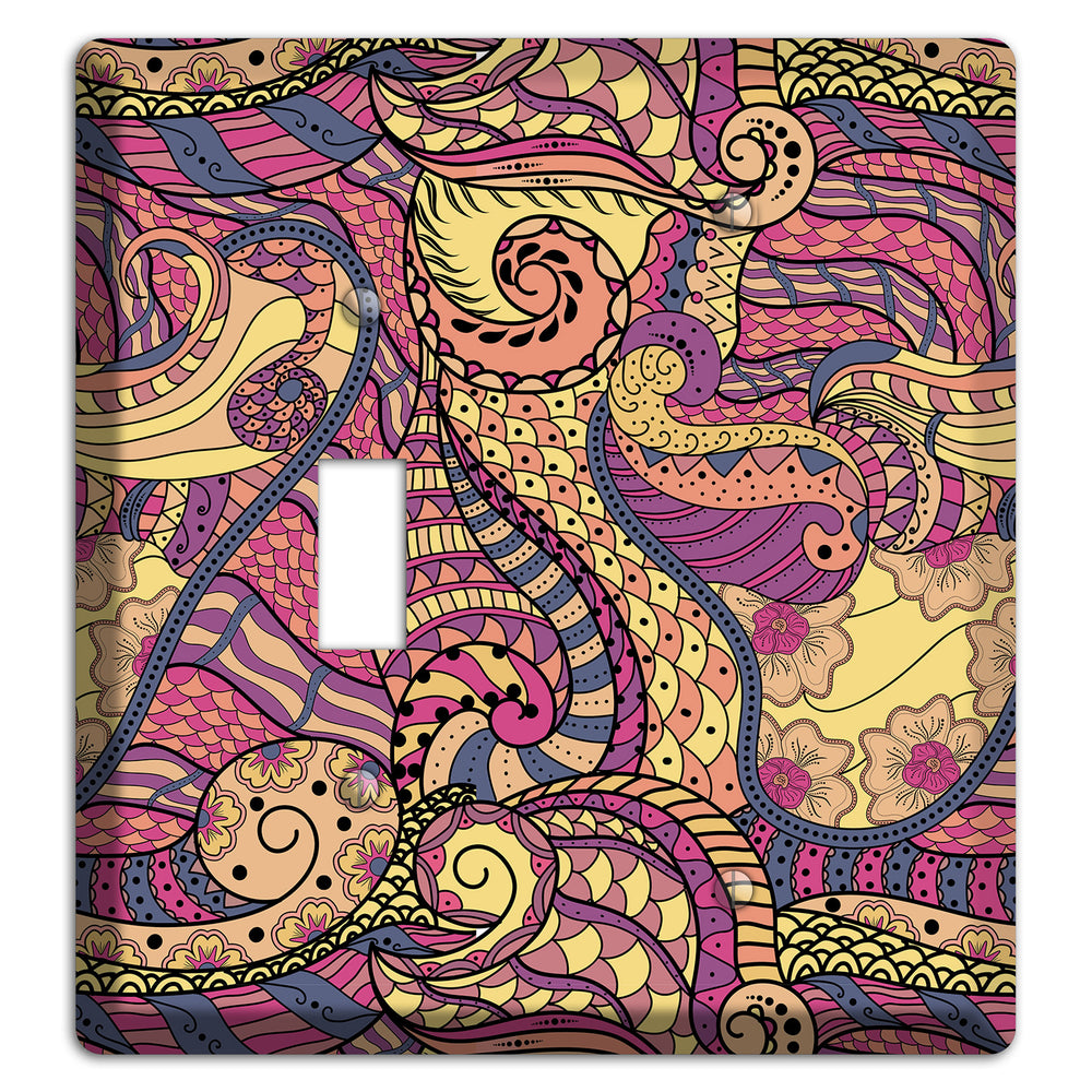 Retro Flourish 2 Toggle / Blank Wallplate