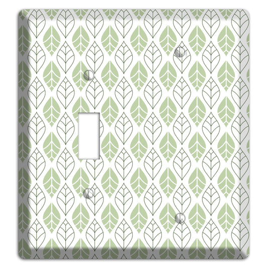 Leaves Style W Toggle / Blank Wallplate