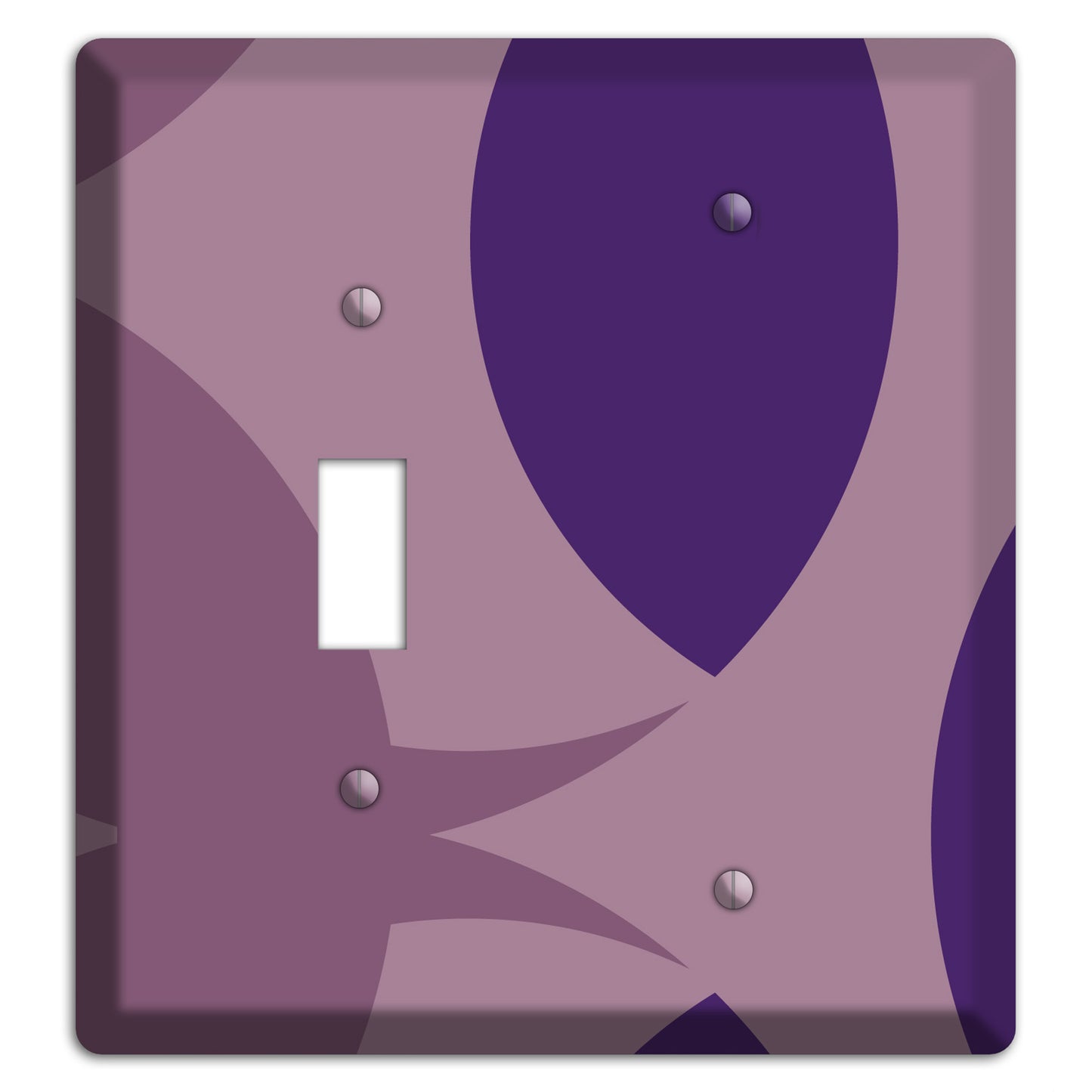 Purple Abstract Toggle / Blank Wallplate