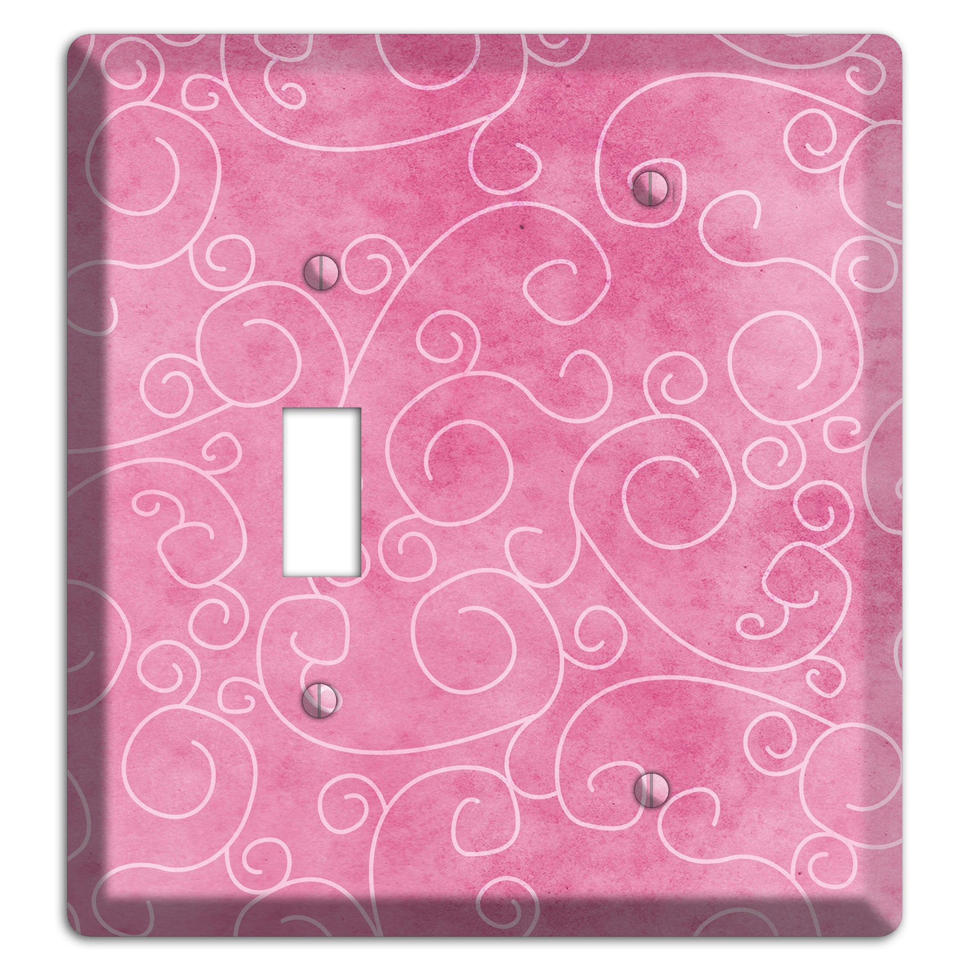 Kobi Pink Texture Toggle / Blank Wallplate