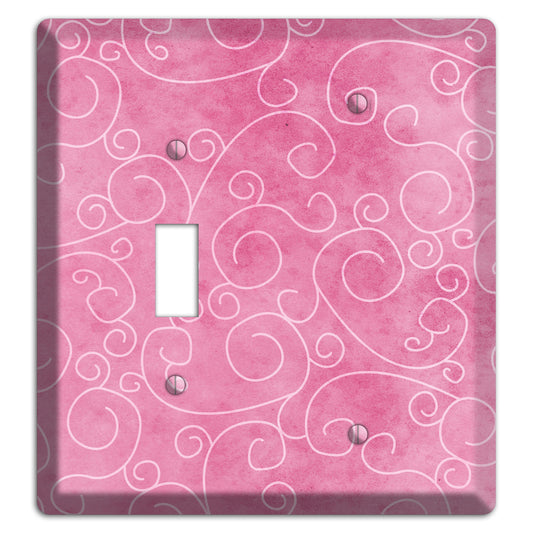 Kobi Pink Texture Toggle / Blank Wallplate