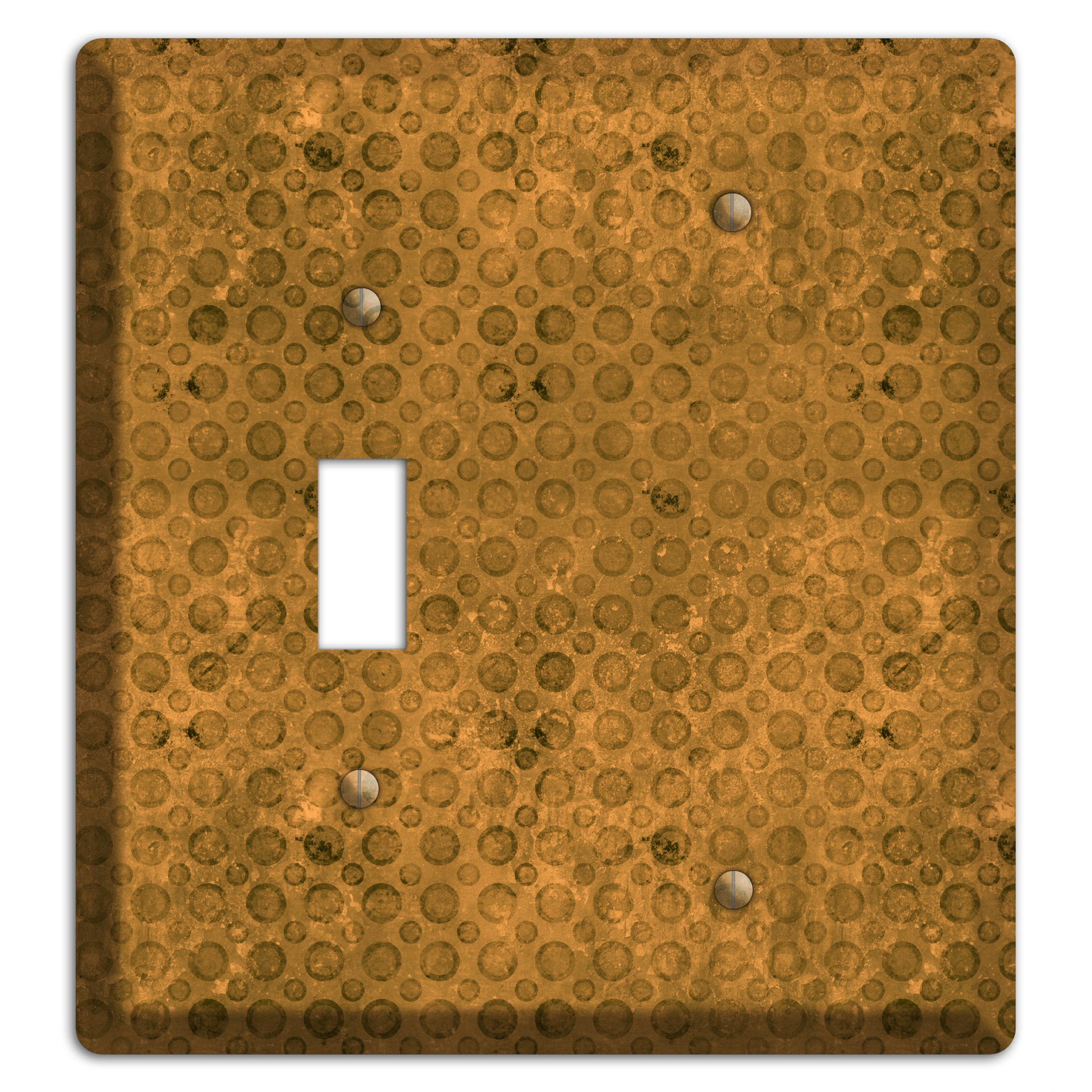Mustard Circles Toggle / Blank Wallplate