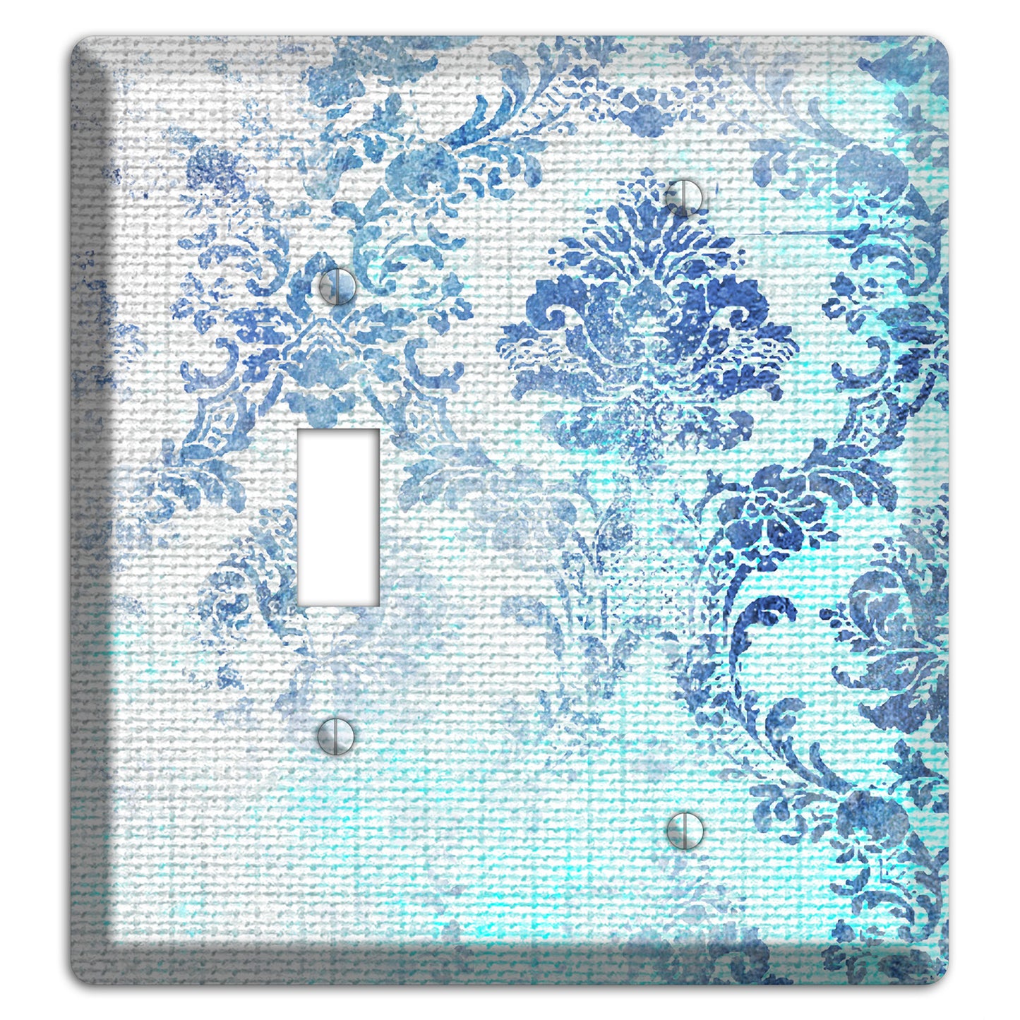 Ice Cold Whimsical Damask Toggle / Blank Wallplate