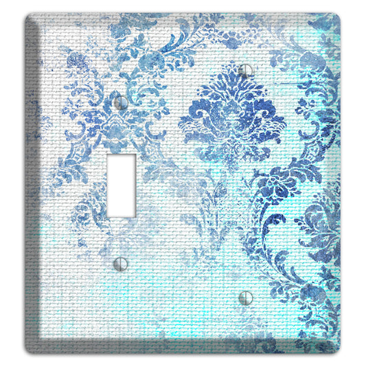 Ice Cold Whimsical Damask Toggle / Blank Wallplate
