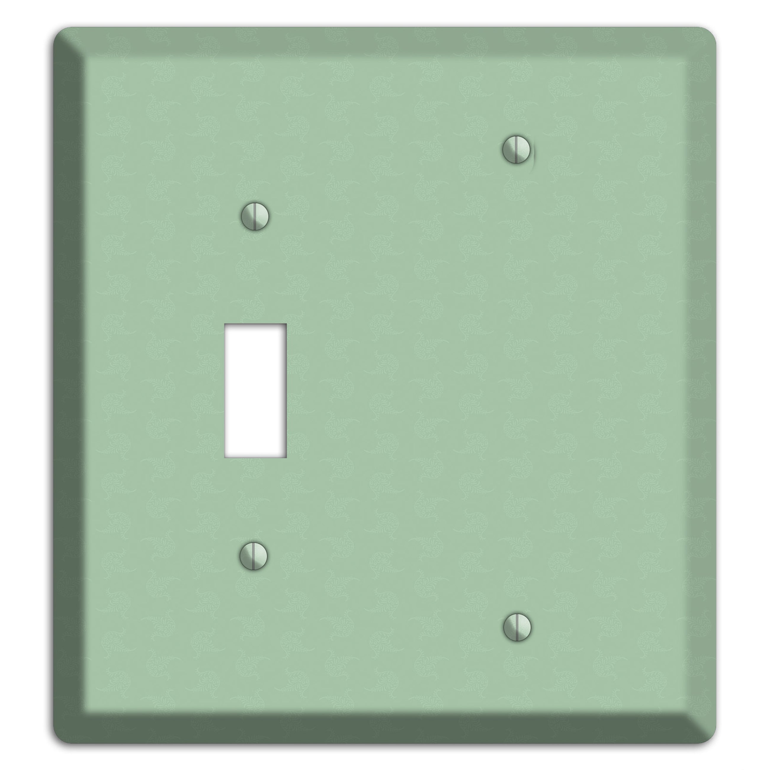 Sage Tiny Cartouche Toggle / Blank Wallplate