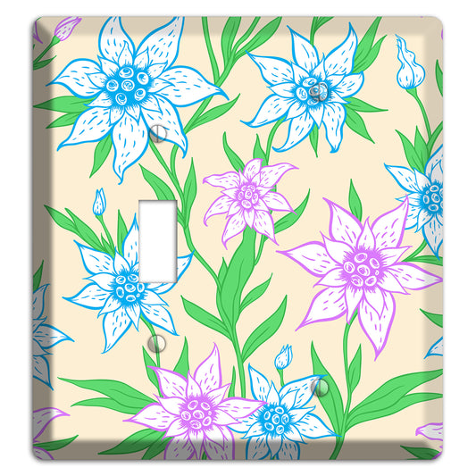 Hand Drawn Flowers Style A Toggle / Blank Wallplate