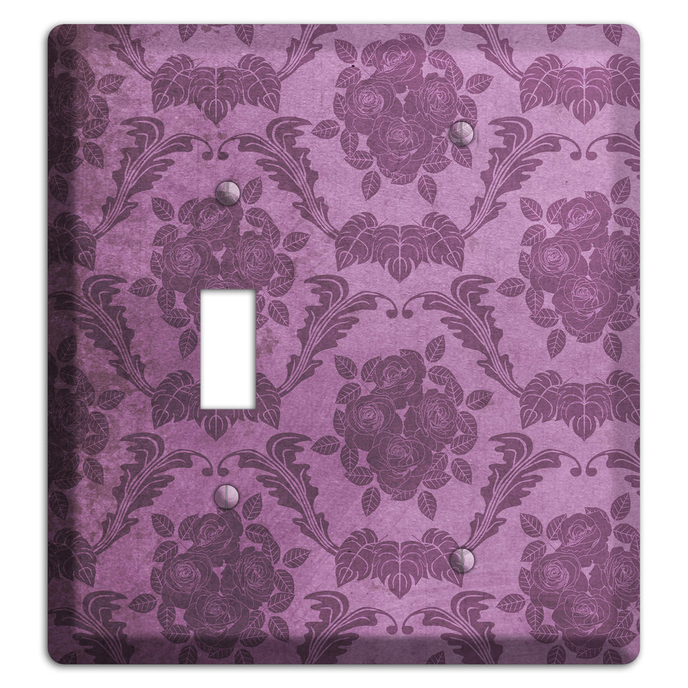 Bouquet Vintage Rose Damask Toggle / Blank Wallplate