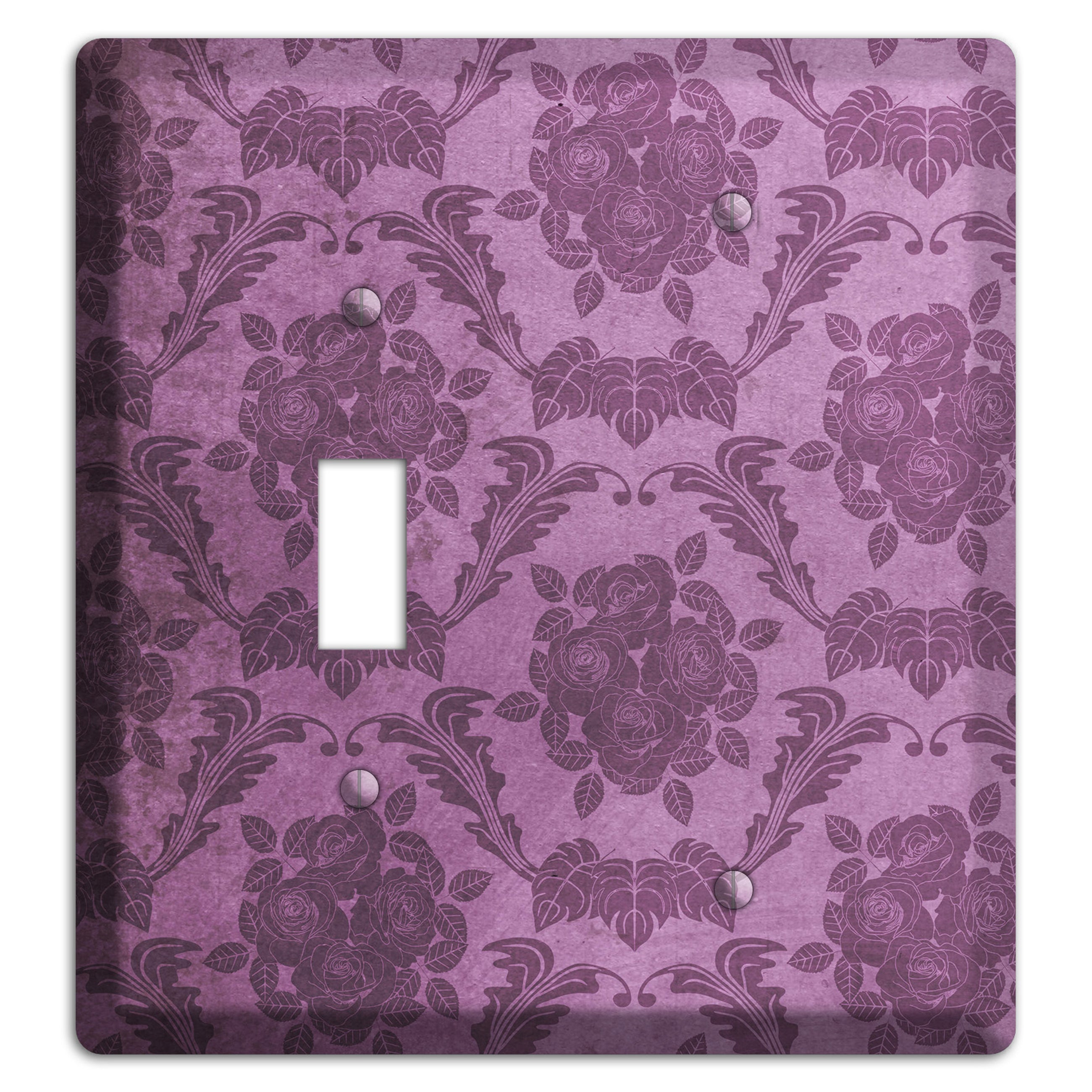 Bouquet Vintage Rose Damask Toggle / Blank Wallplate