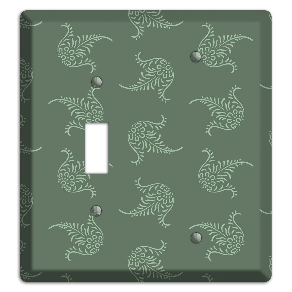 Moss Trefoil Cartouche Toggle / Blank Wallplate