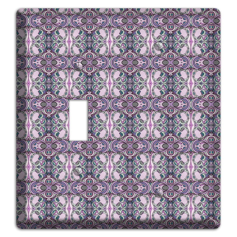 Pink Purple Sage Tapestry 2 Toggle / Blank Wallplate