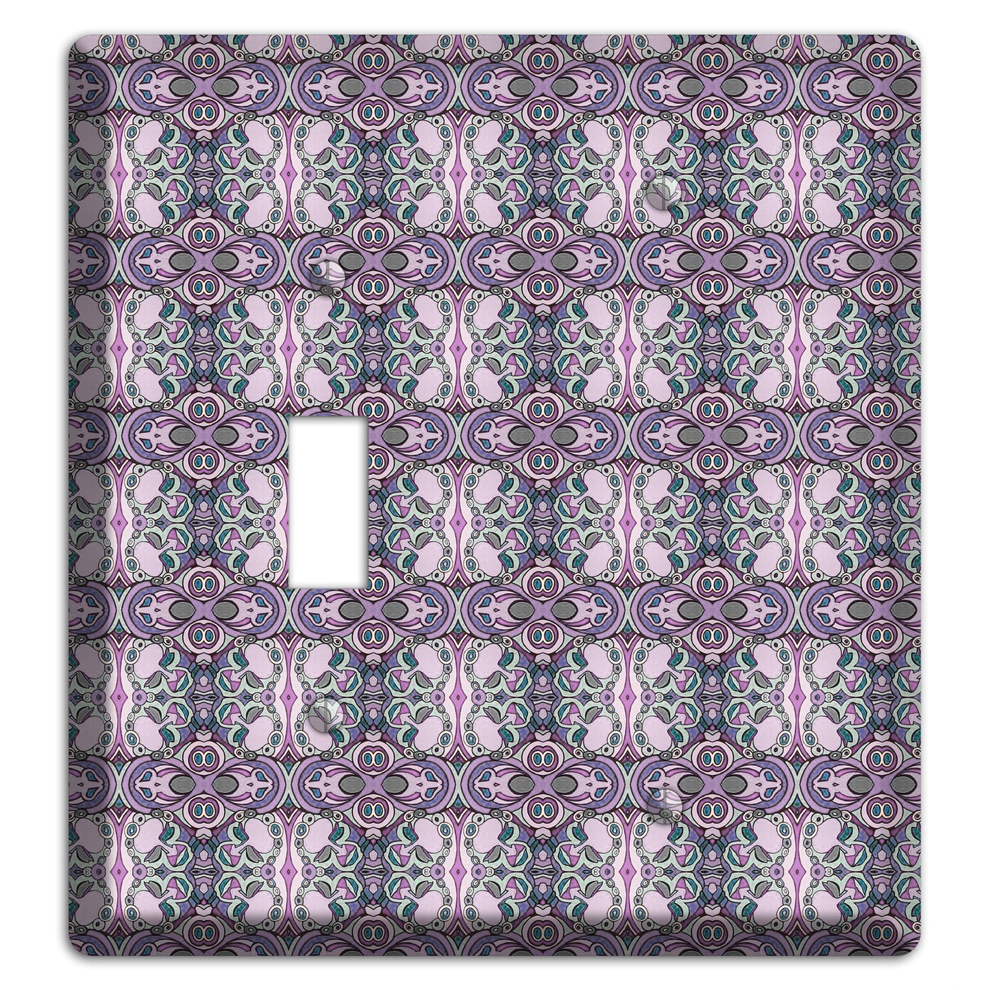 Pink Purple Sage Tapestry 2 Toggle / Blank Wallplate