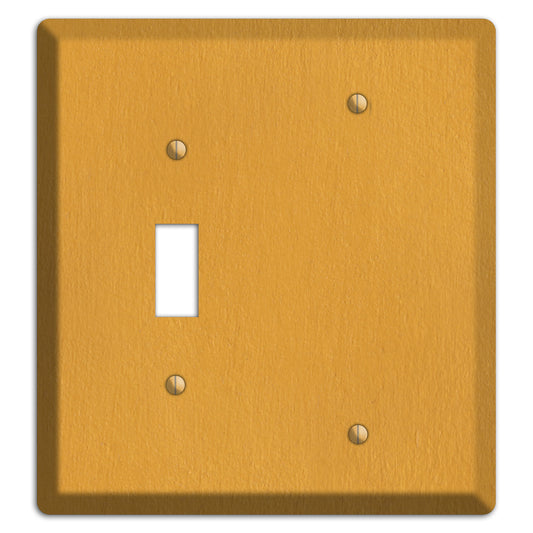 Stucco Yellow Toggle / Blank Wallplate