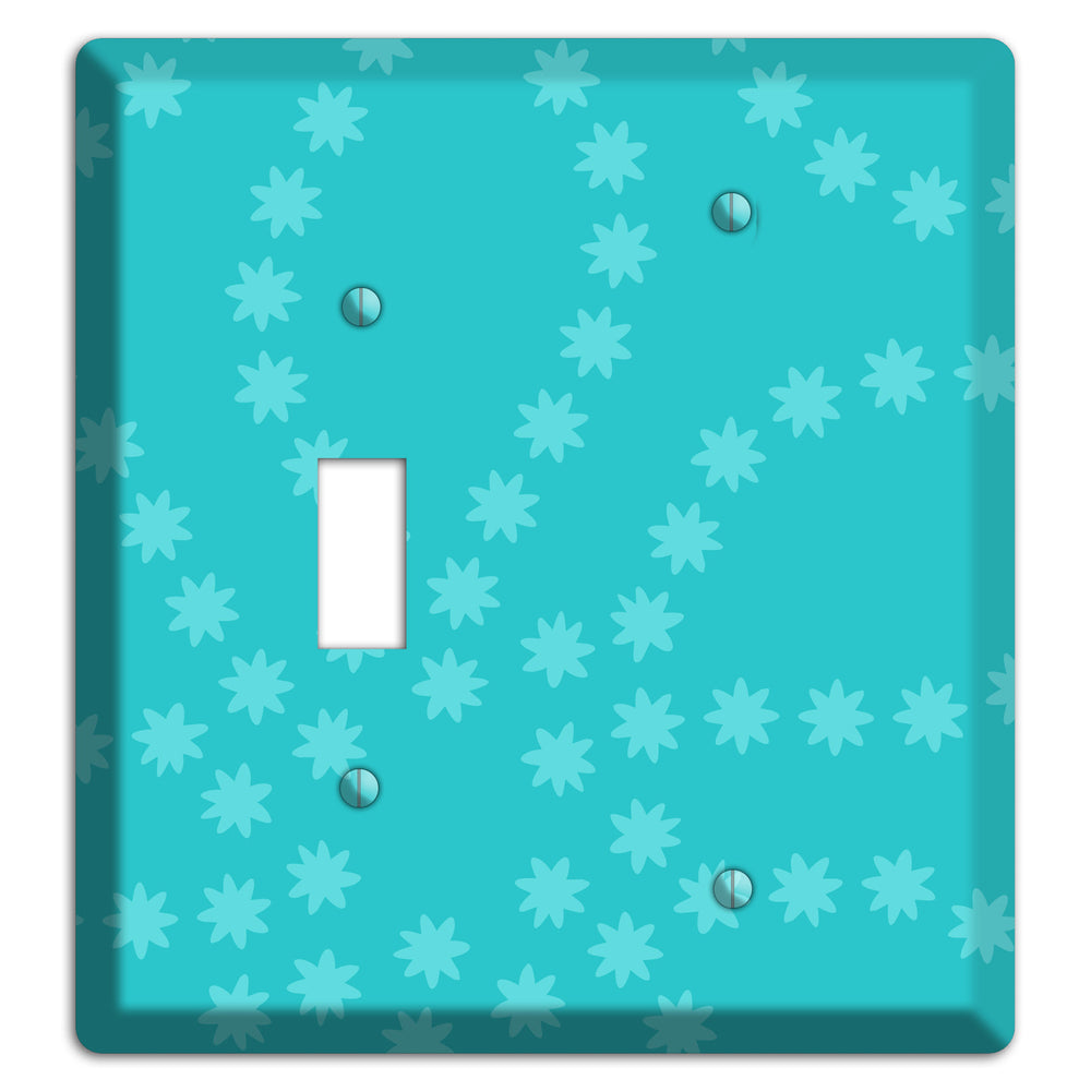 Multi Turquoise Constellation Toggle / Blank Wallplate
