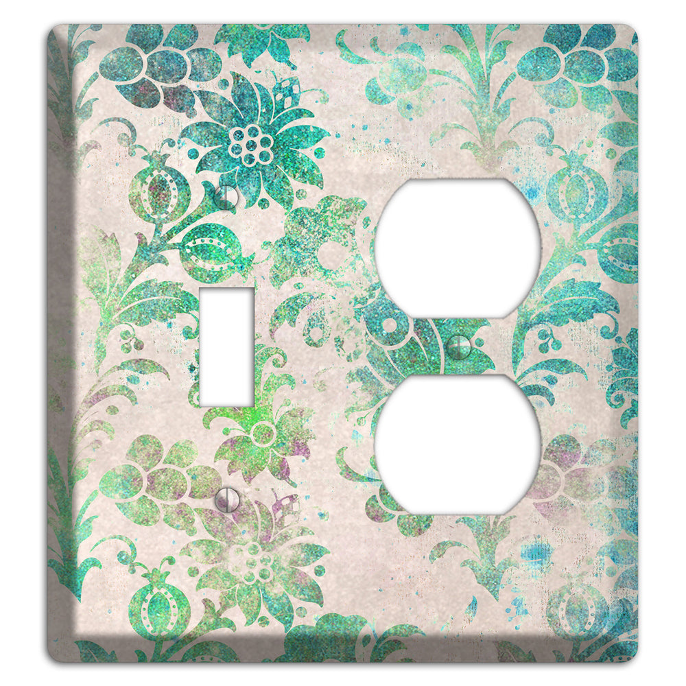 Acapulco Whimsical Damask Toggle / Duplex Wallplate