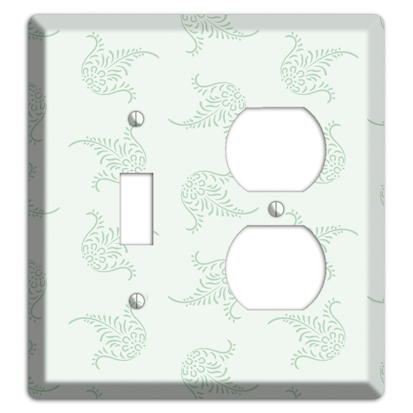 Mint Trefoil Cartouche Toggle / Duplex Wallplate