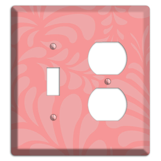 Pink Herati Toggle / Duplex Wallplate