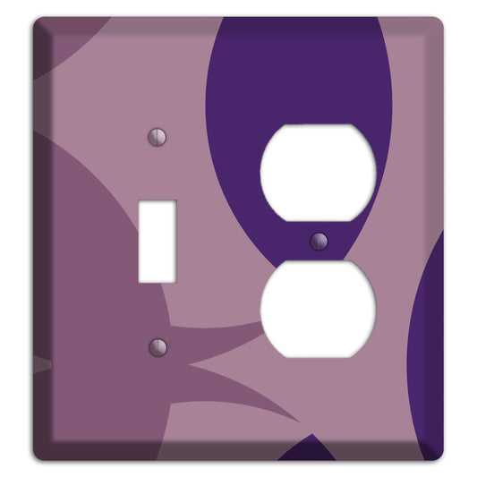 Purple Abstract Toggle / Duplex Wallplate