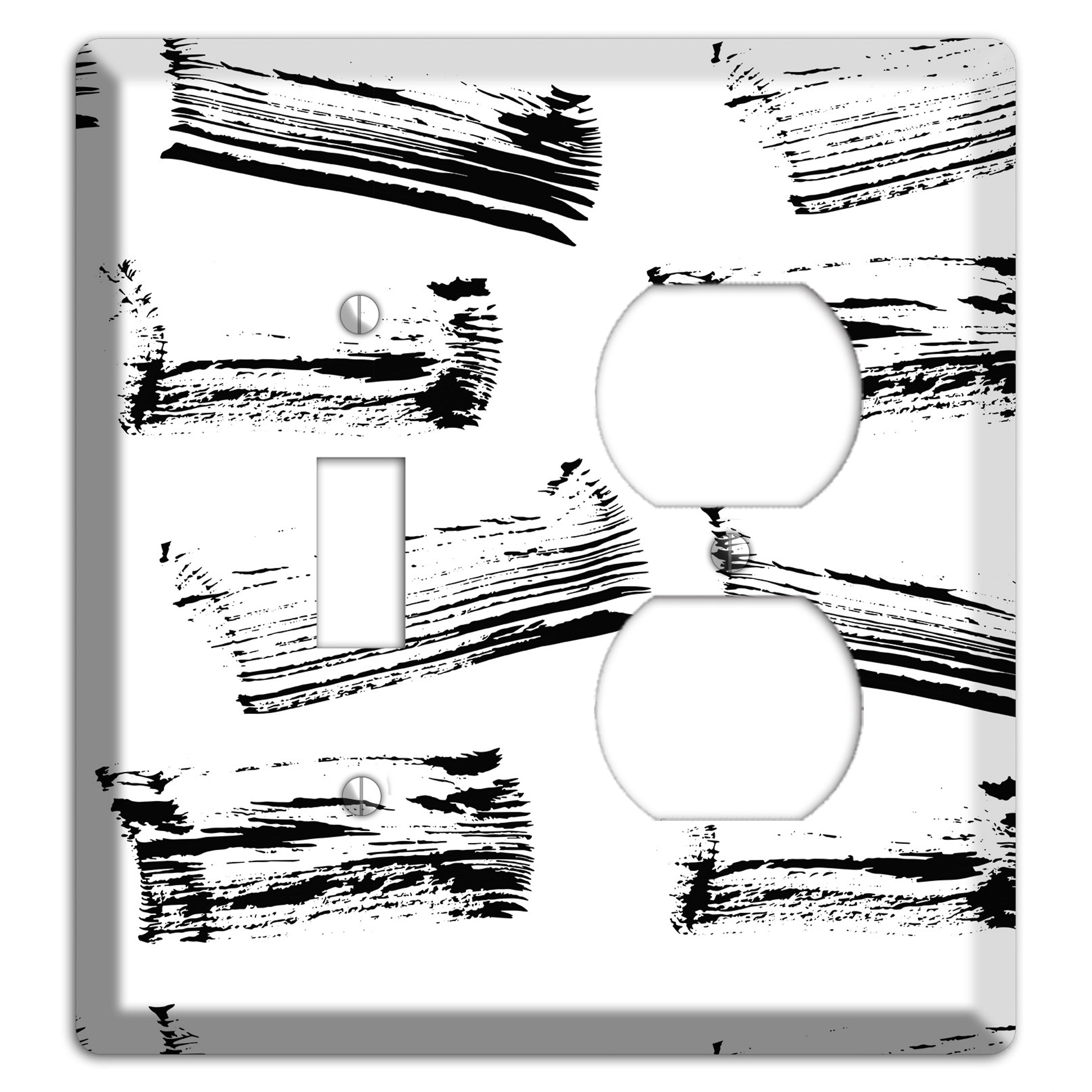 Ink Brushstrokes 1 Toggle / Duplex Wallplate