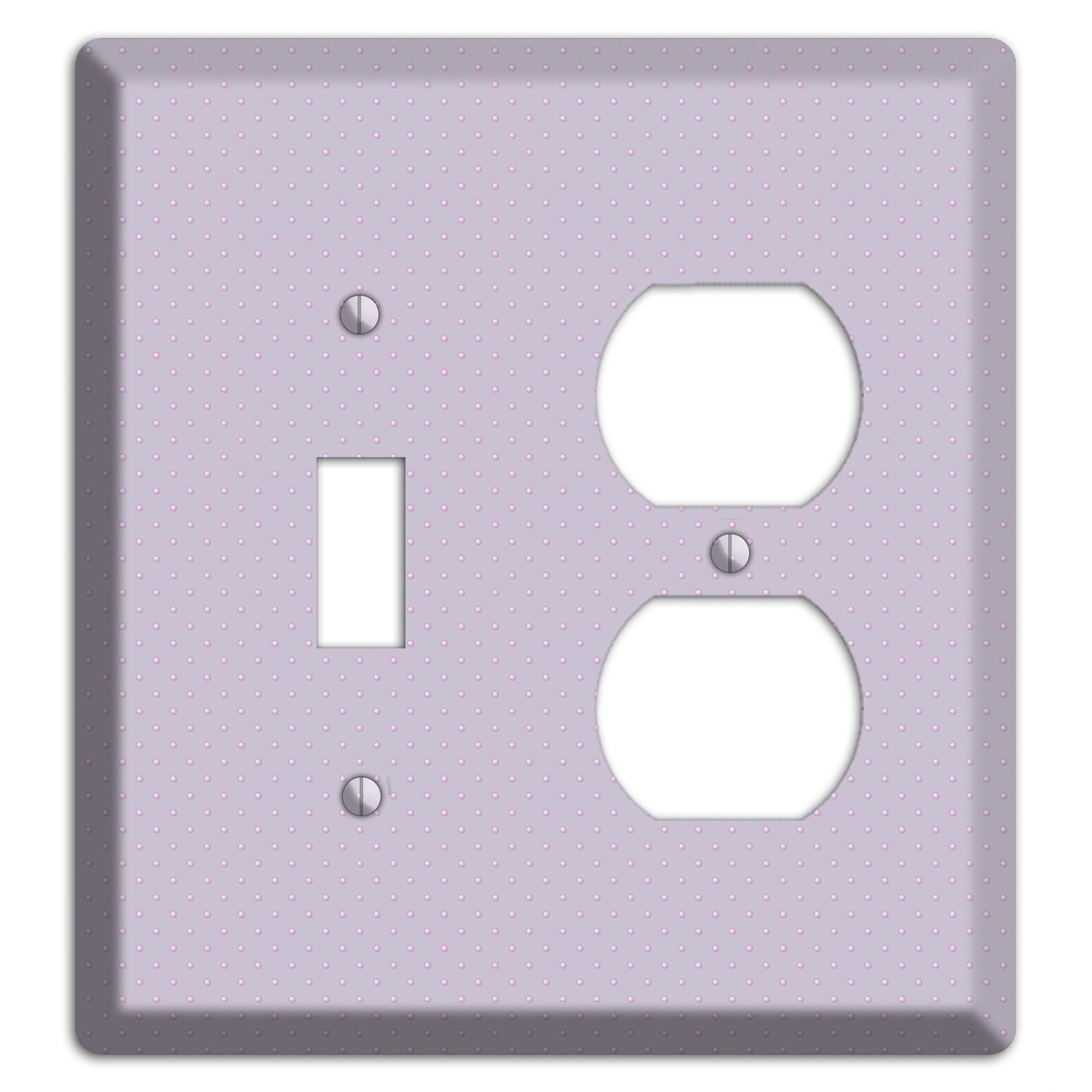Lavender with Tiny Dots Toggle / Duplex Wallplate