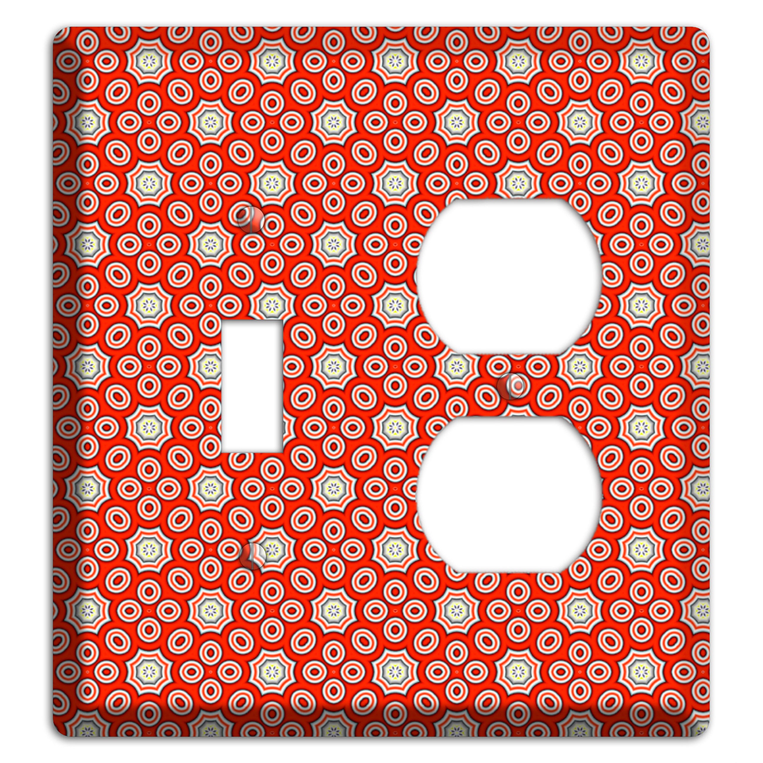 Red Foulard 3 Toggle / Duplex Wallplate