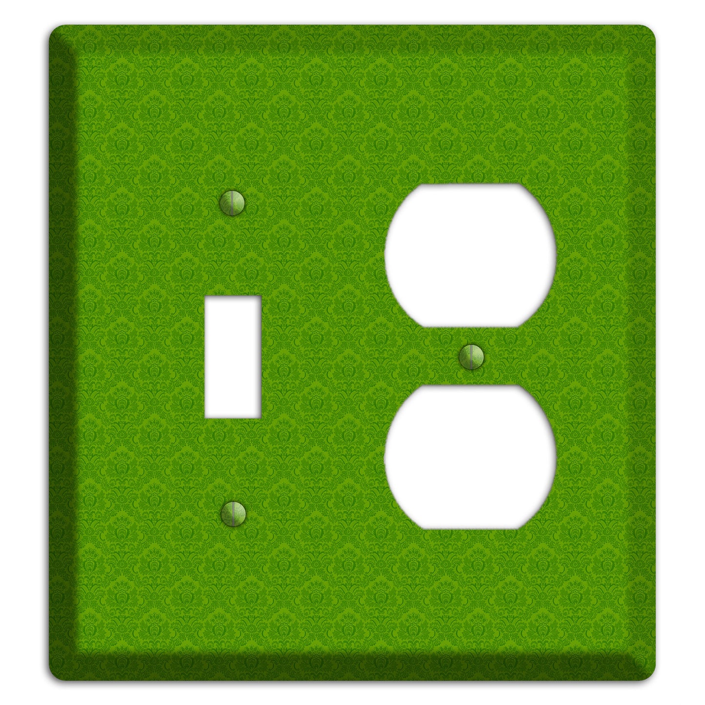 Green Cartouche Toggle / Duplex Wallplate