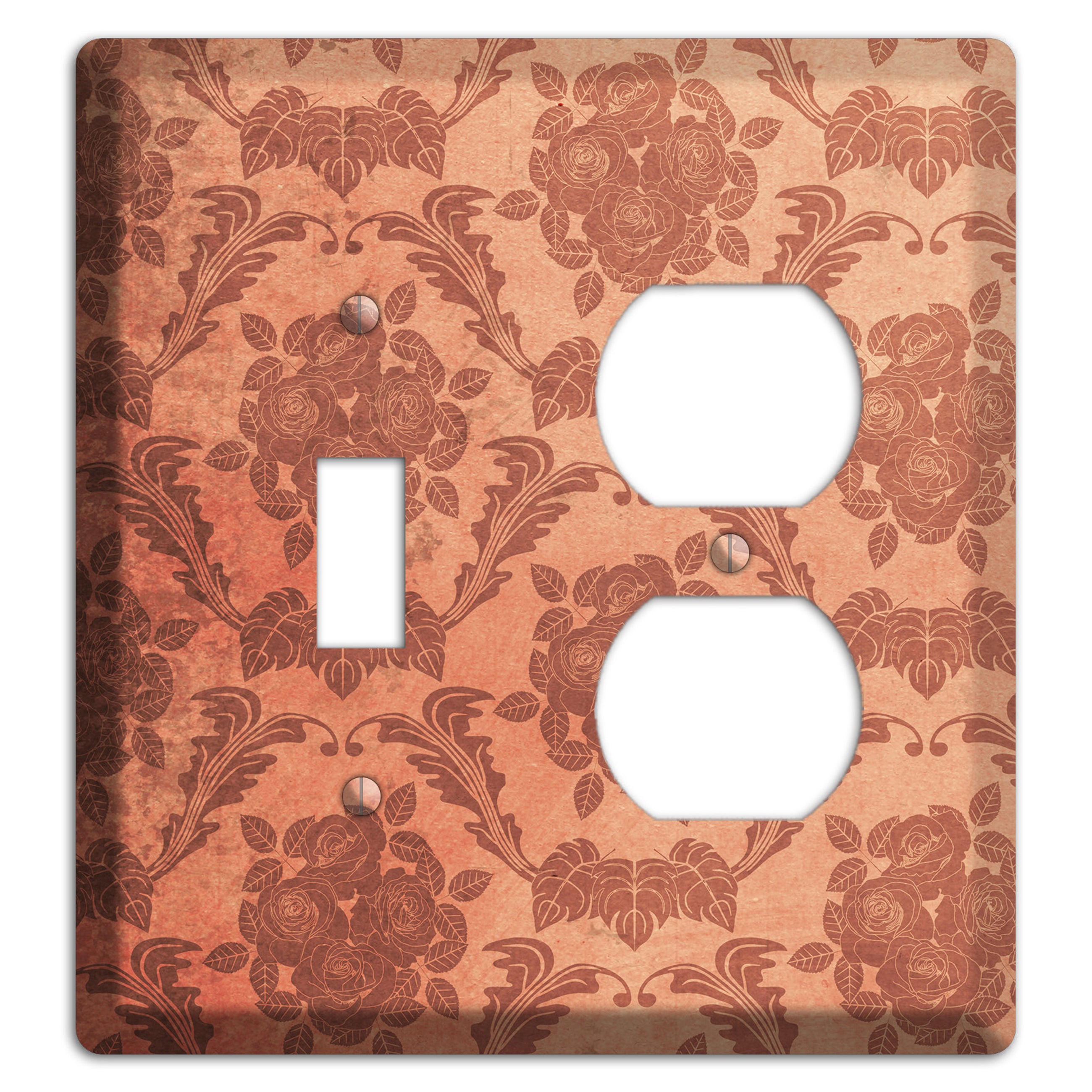 Contessa Vintage Rose Damask Toggle / Duplex Wallplate