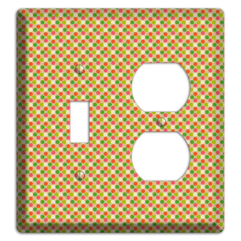 Yellow Plaid Toggle / Duplex Wallplate