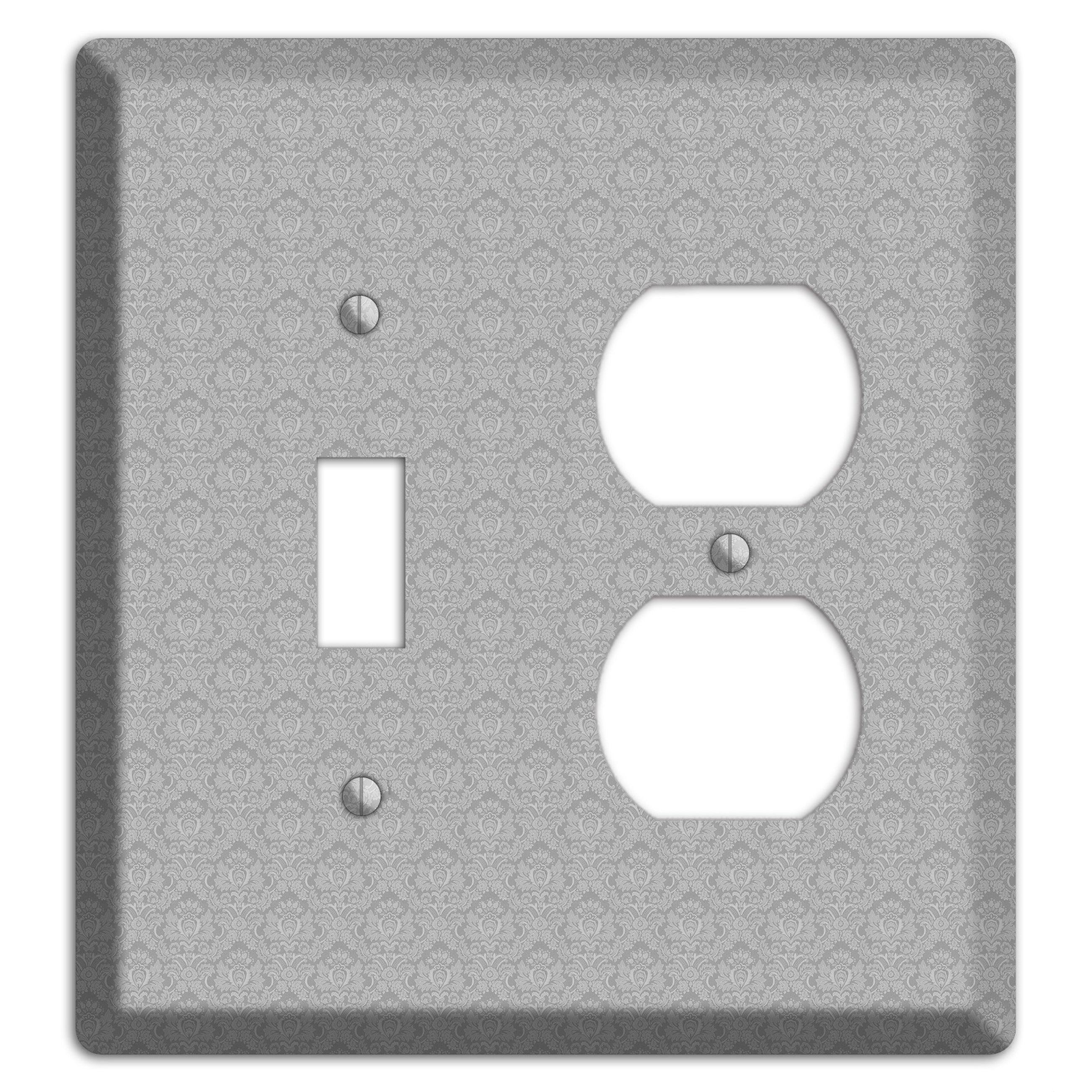 Light Grey Cartouche Toggle / Duplex Wallplate