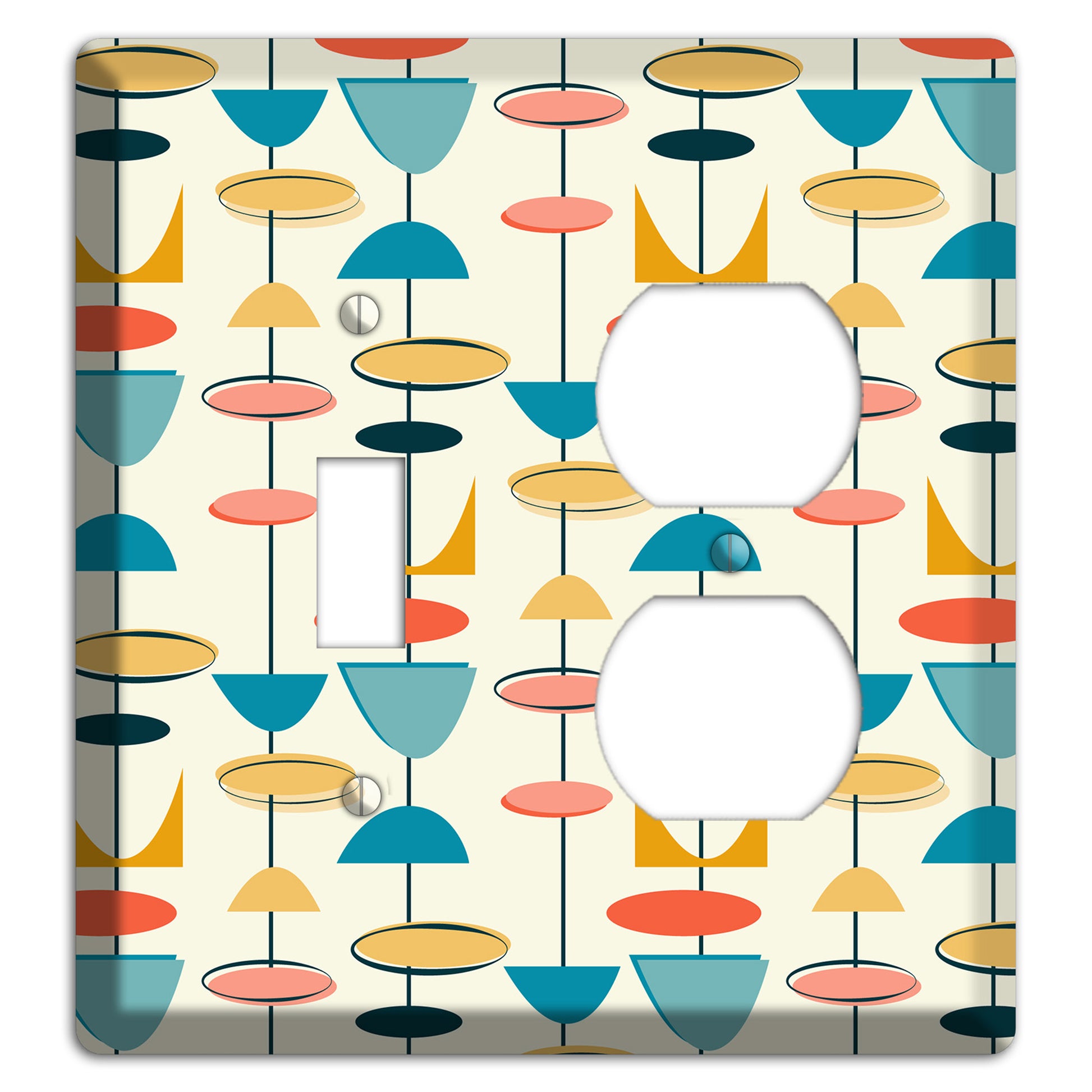 Retro Shapes Toggle / Duplex Wallplate