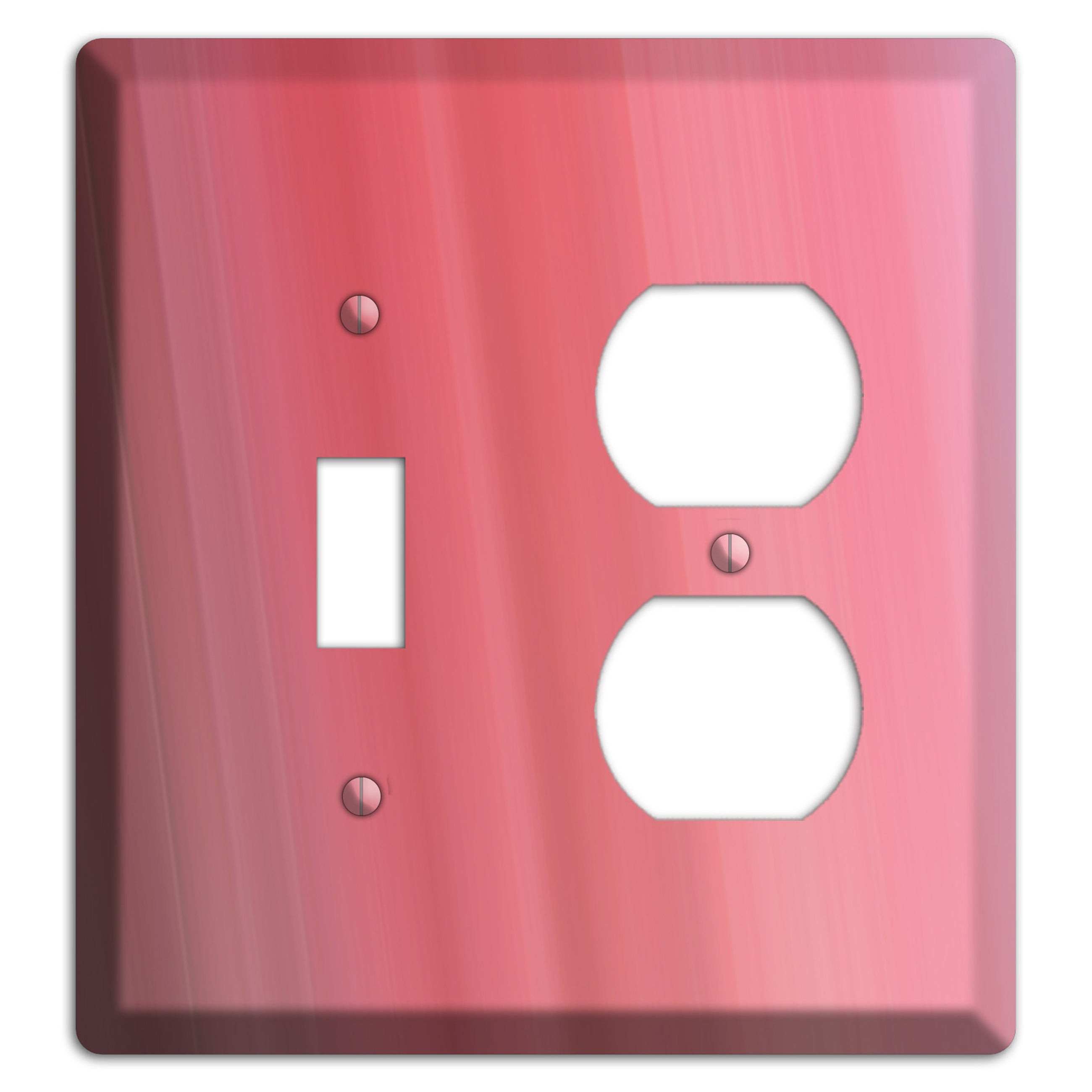 Coral Pink Ray of Light Toggle / Duplex Wallplate
