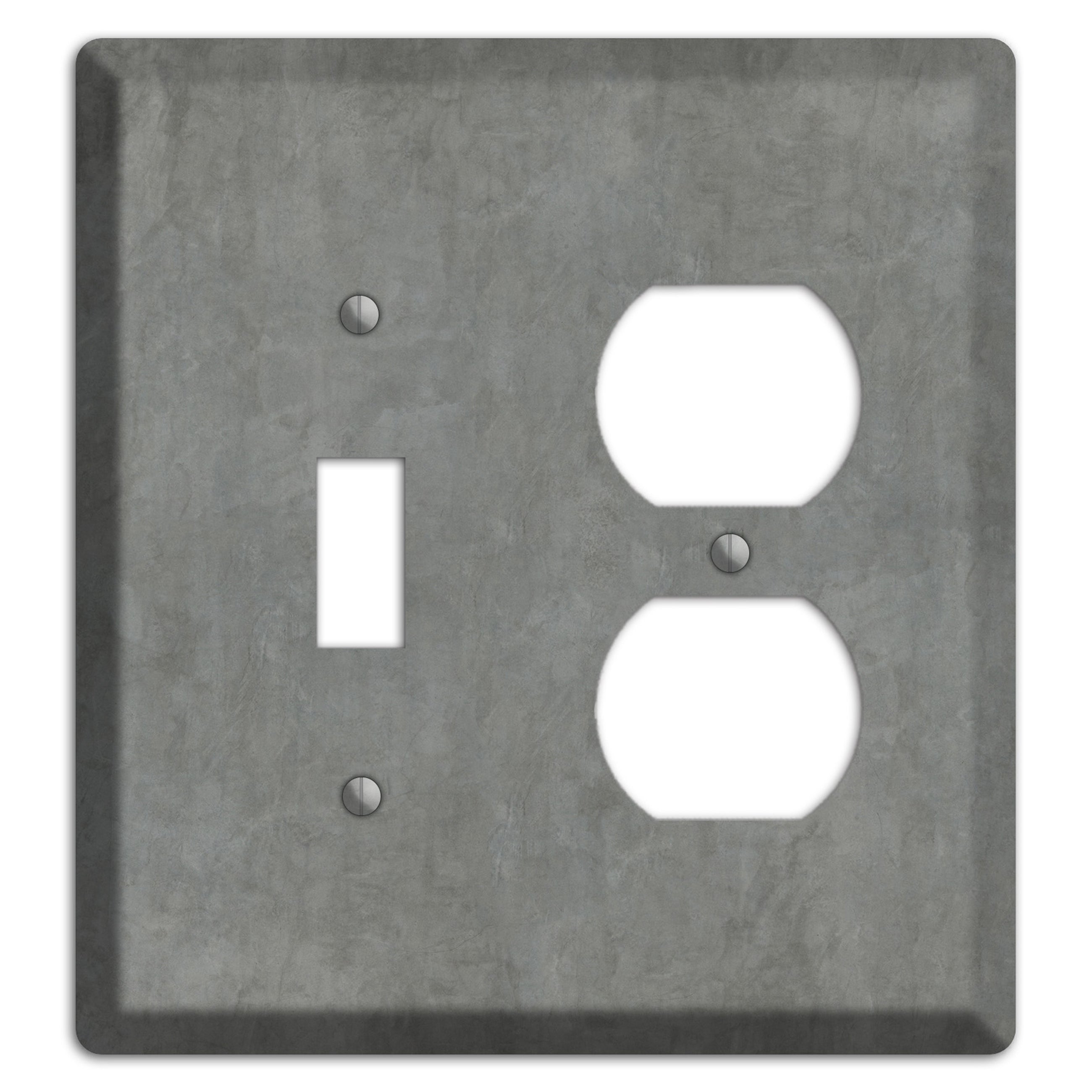Stucco Grey Toggle / Duplex Wallplate