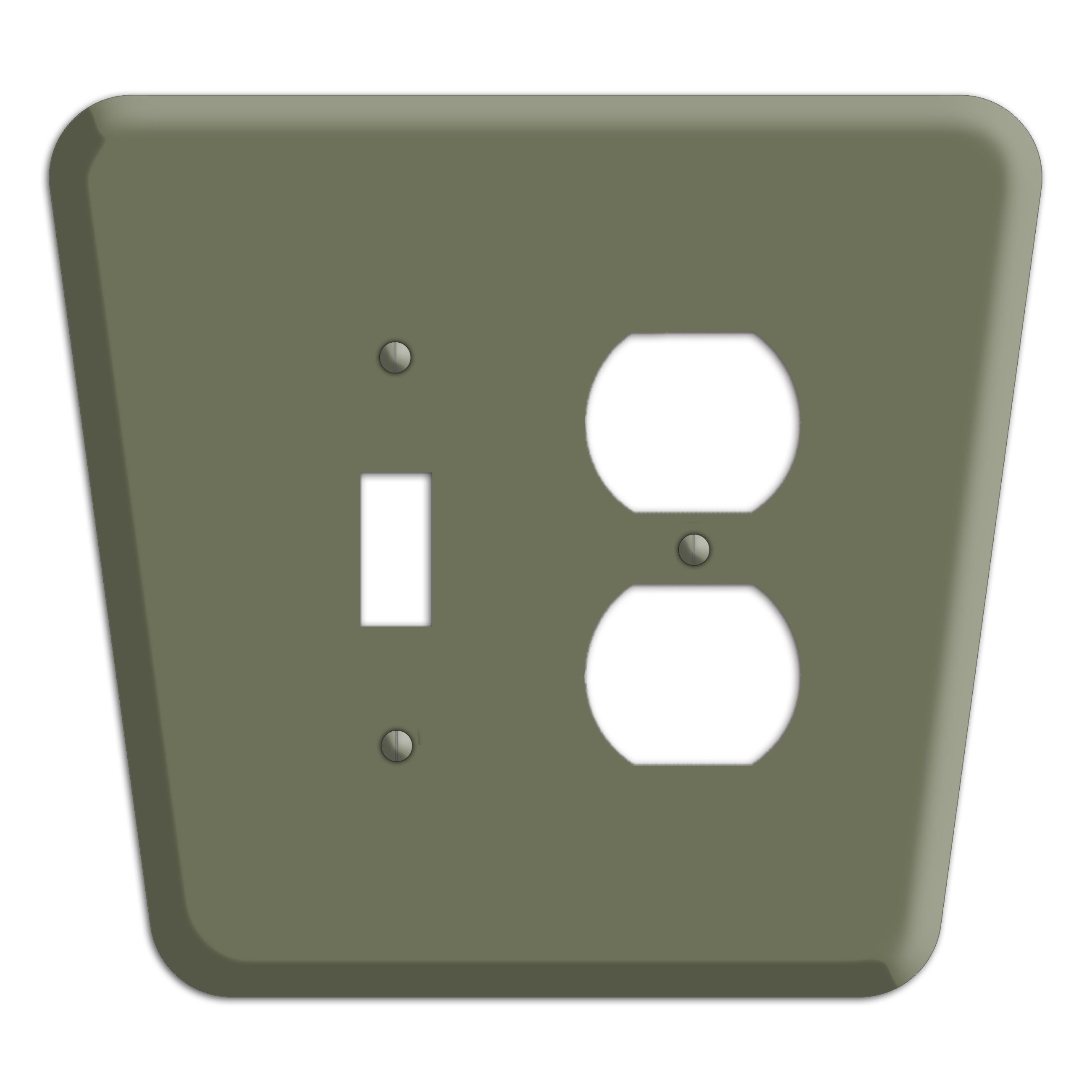 Eucalyptus Mid-Century Toggle / Duplex Wallplate