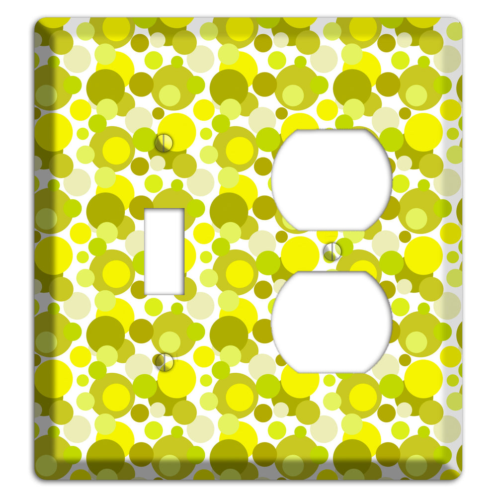 Multi Olive Bubble Dots Toggle / Duplex Wallplate