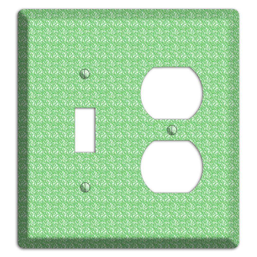Green Pattern Toggle / Duplex Wallplate