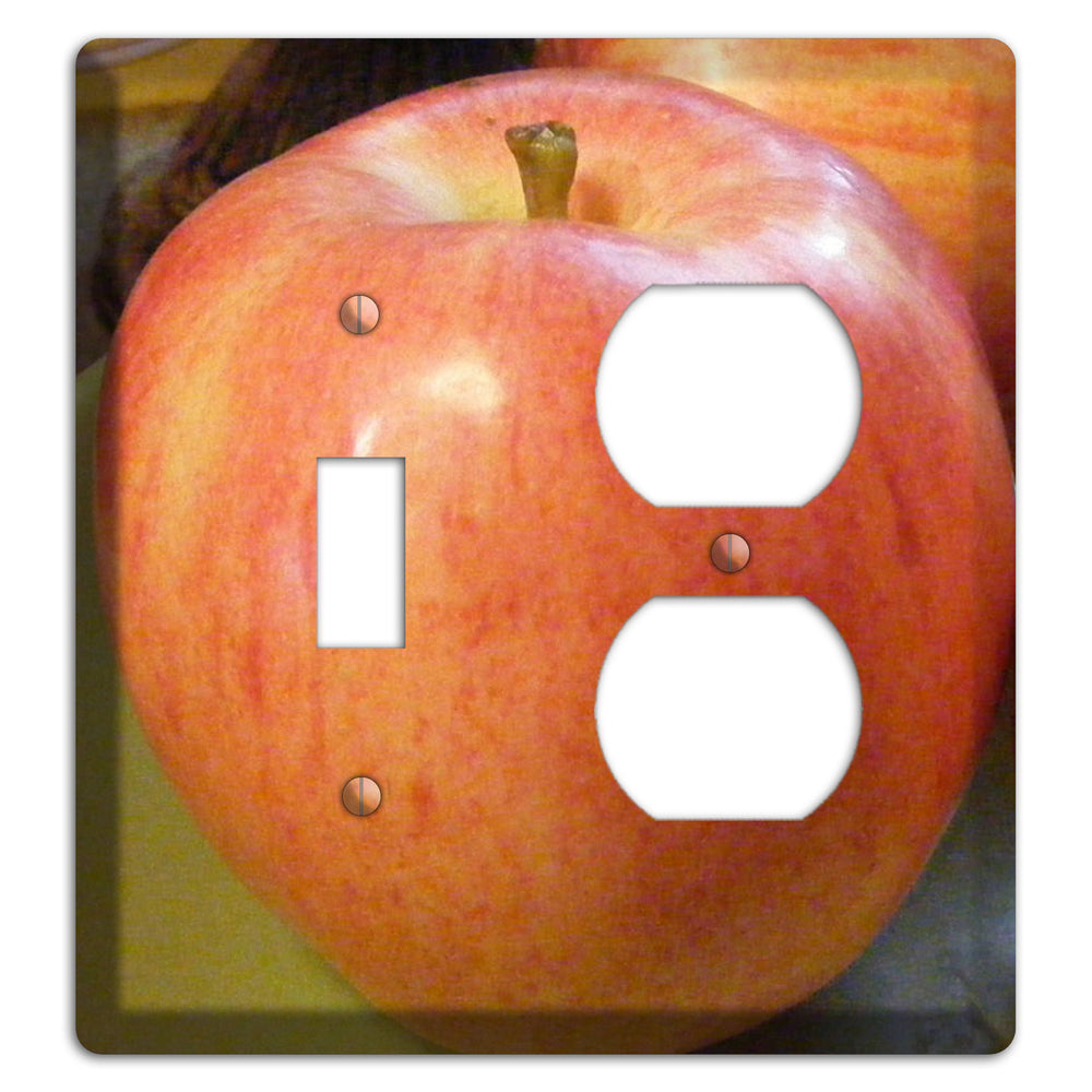 Large Apple Toggle / Duplex Wallplate